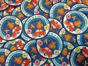 Collage of badges