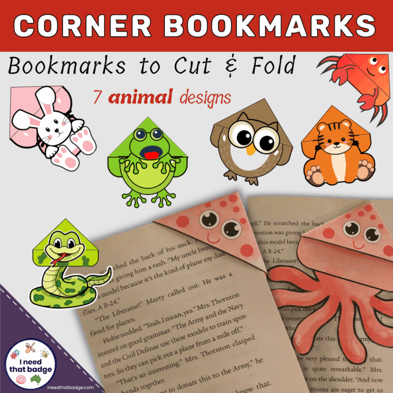 Animal Corner Bookmarks