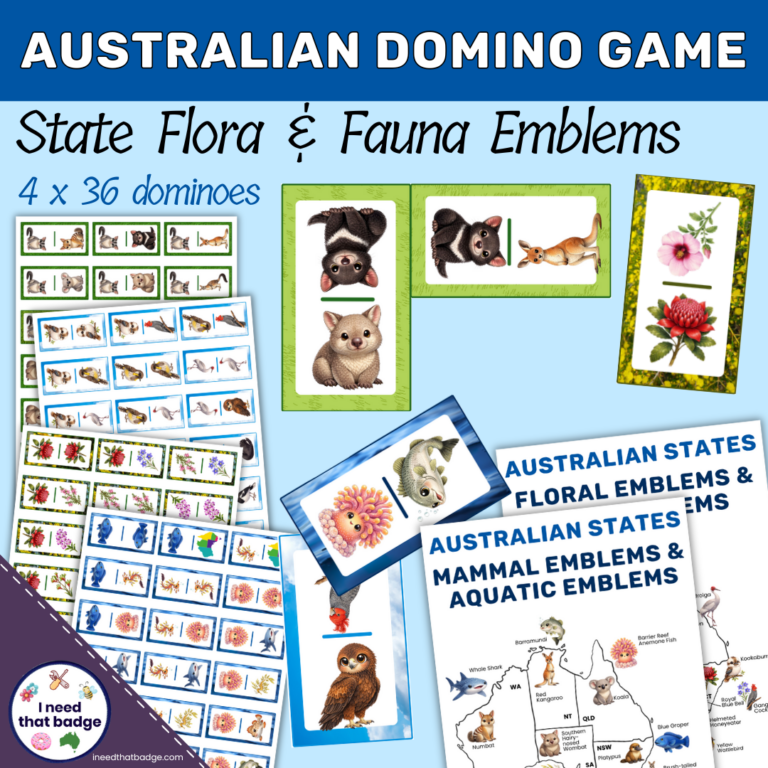 Aussie State Dominoes Cover INTB