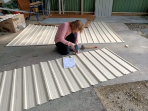 Drilling into colorbond walls