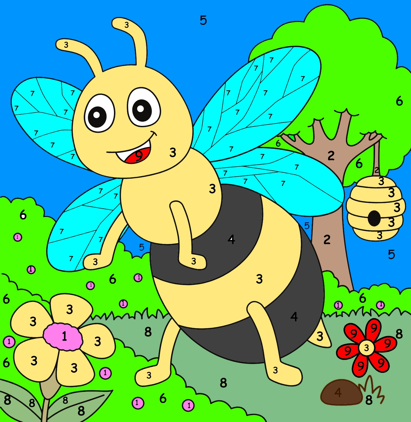 Coloured Bee