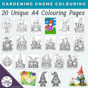 Gnome Colouring Pages