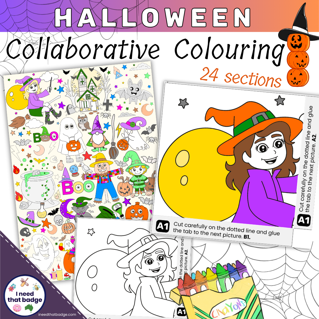 Halloween Collaborative Colouring