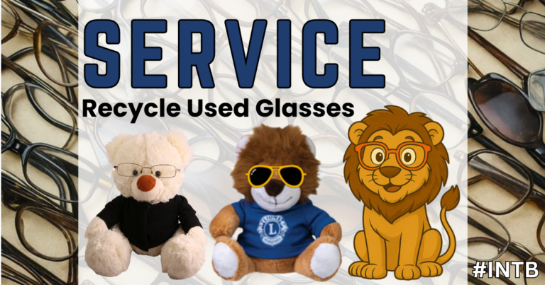 Lions Club Glasses Recycle INTB