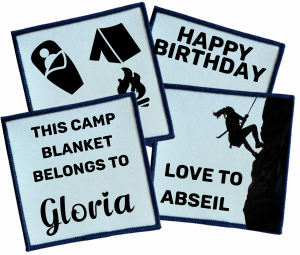 Collage of tailored made badges
