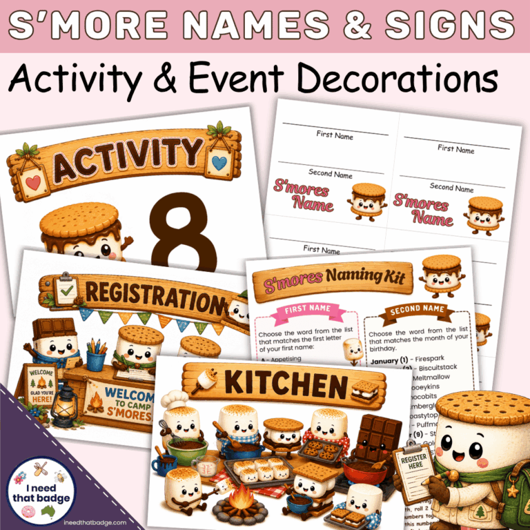Smore Names & Signs INTB