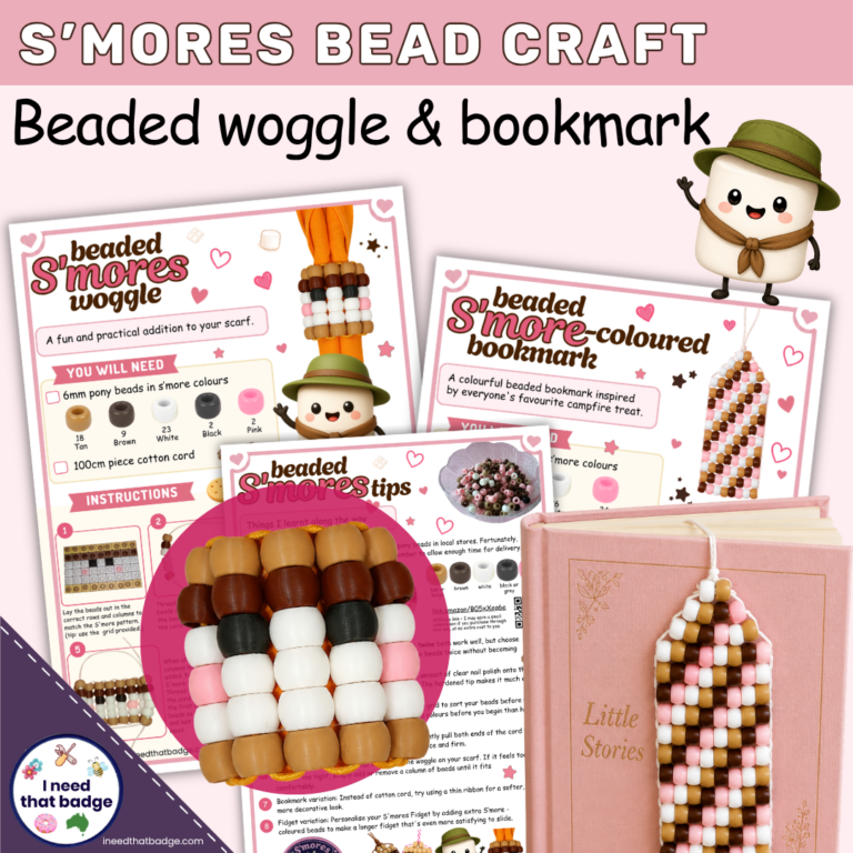 Smores Bead Woggle Craft INTB