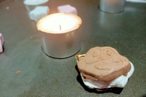 Smores with candle