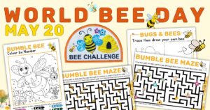 Bees mazes and colouring