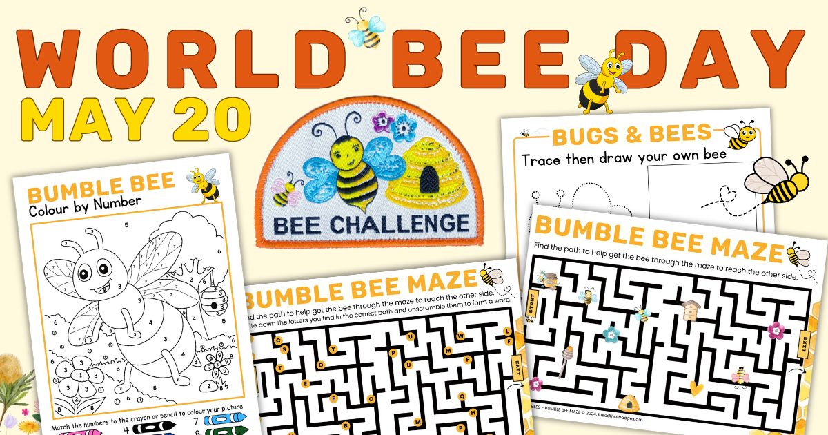 Bees mazes and colouring