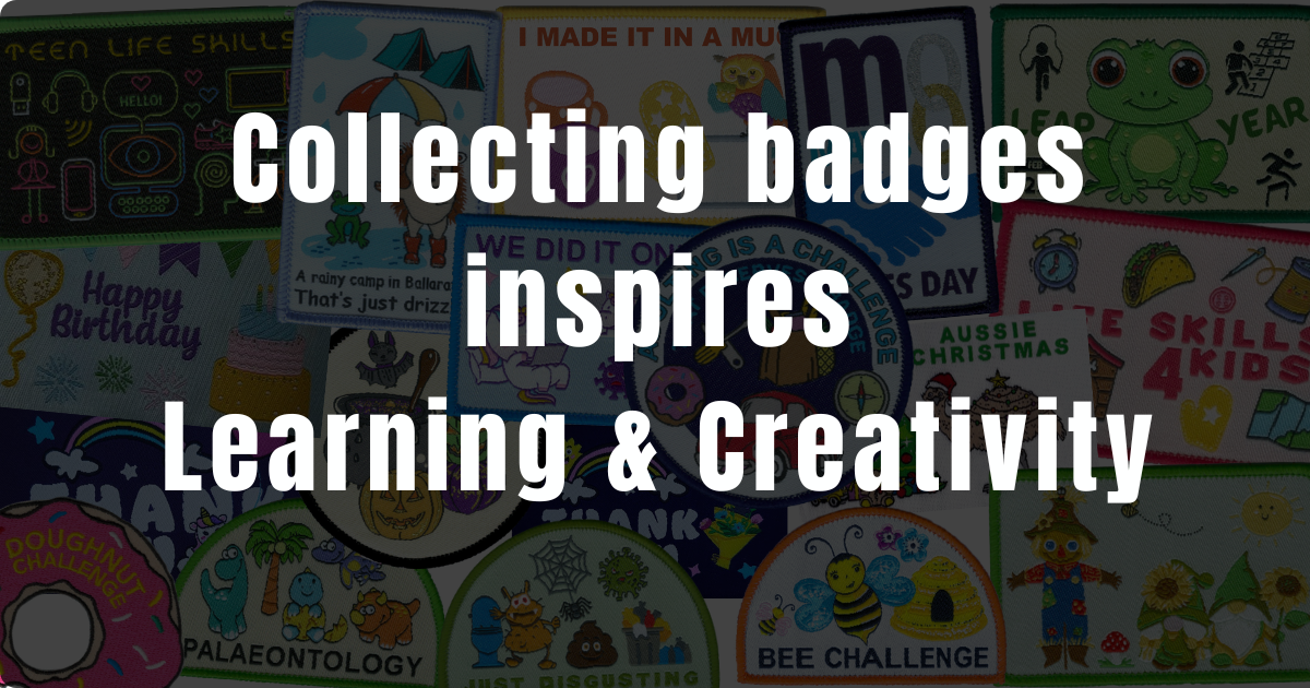 Image of various badge to inspire collecting