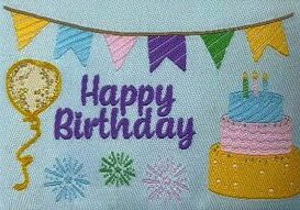 Cake and balloons