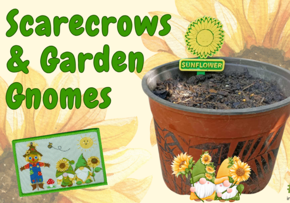 Sunflower For Scarecrows & Garden Gnomes INTB 2025