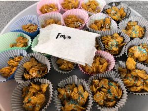 Plate of honey joys