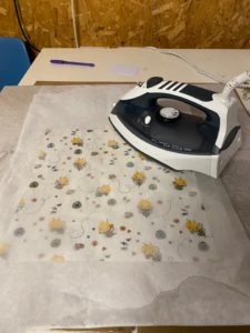 Ironing wax paper